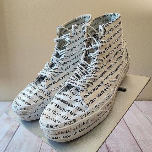 Men's Vans "We Are Beautiful" Sk8-Hi Tapered Sneakers 7 - Picture 6 of 14
